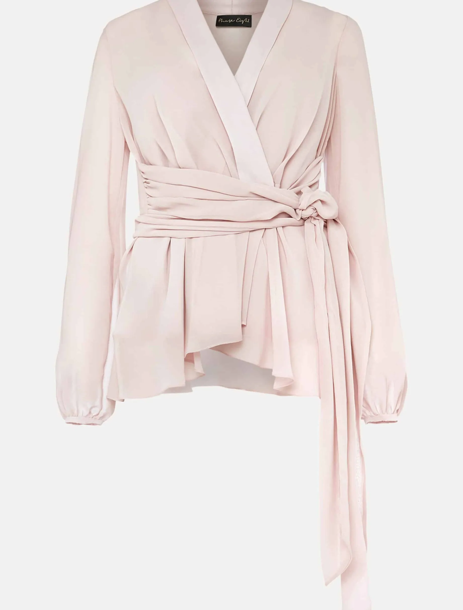 Florentine Semi-Sheer Wrap Top