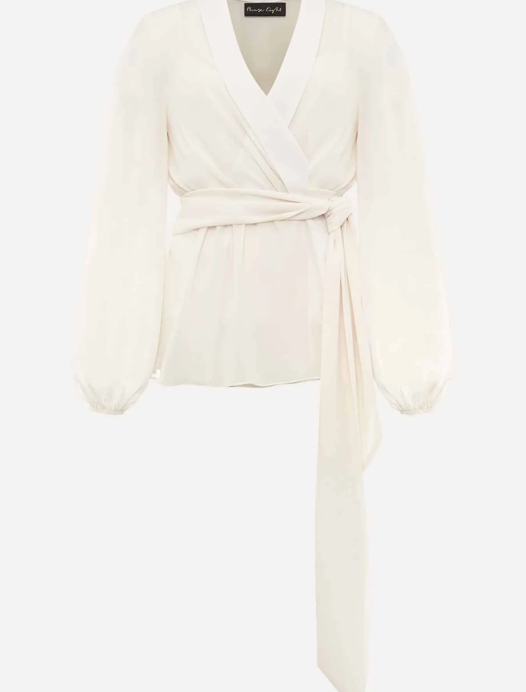 Florentine Semi-Sheer Wrap Top