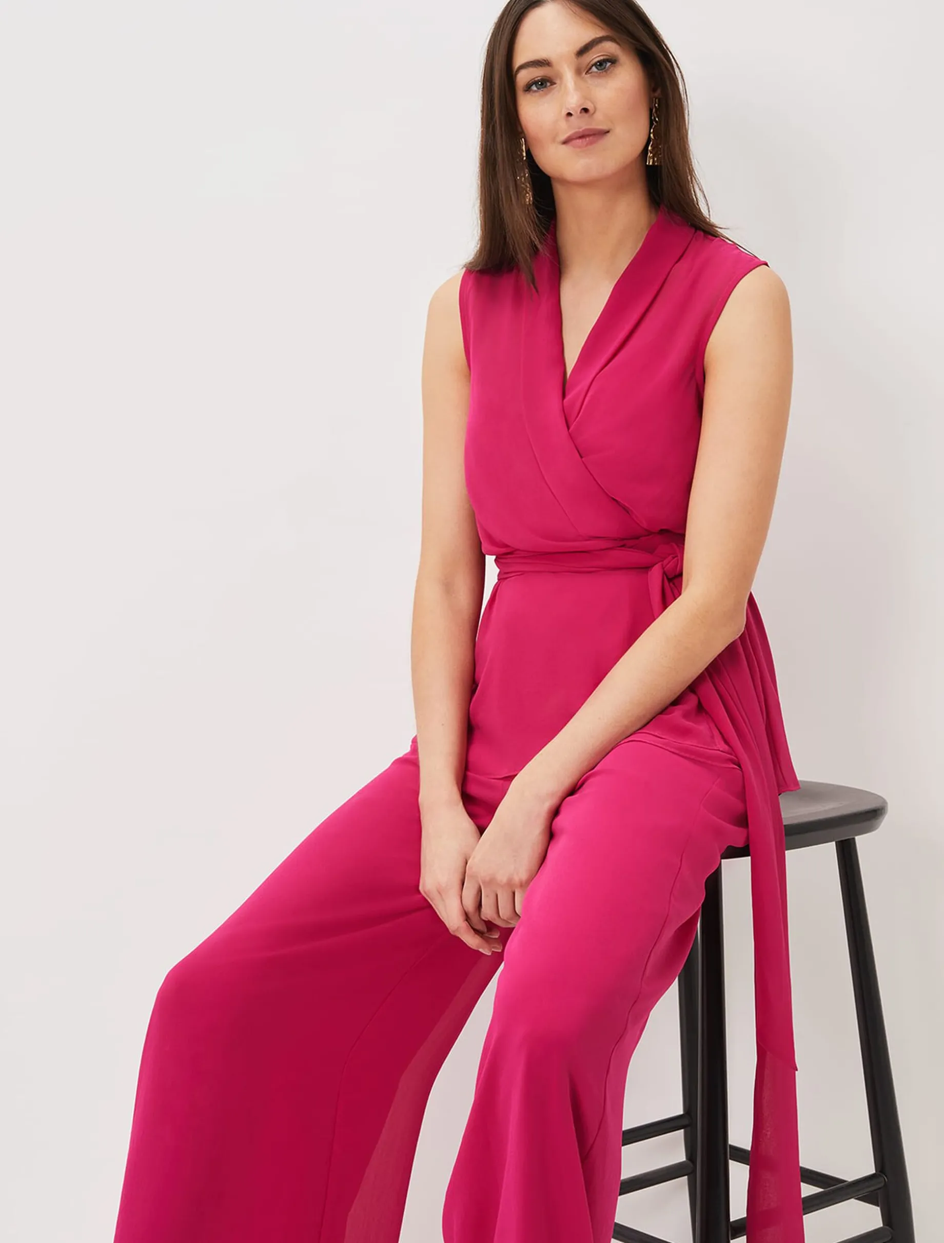 Florentine Sleeveless Wrap Top