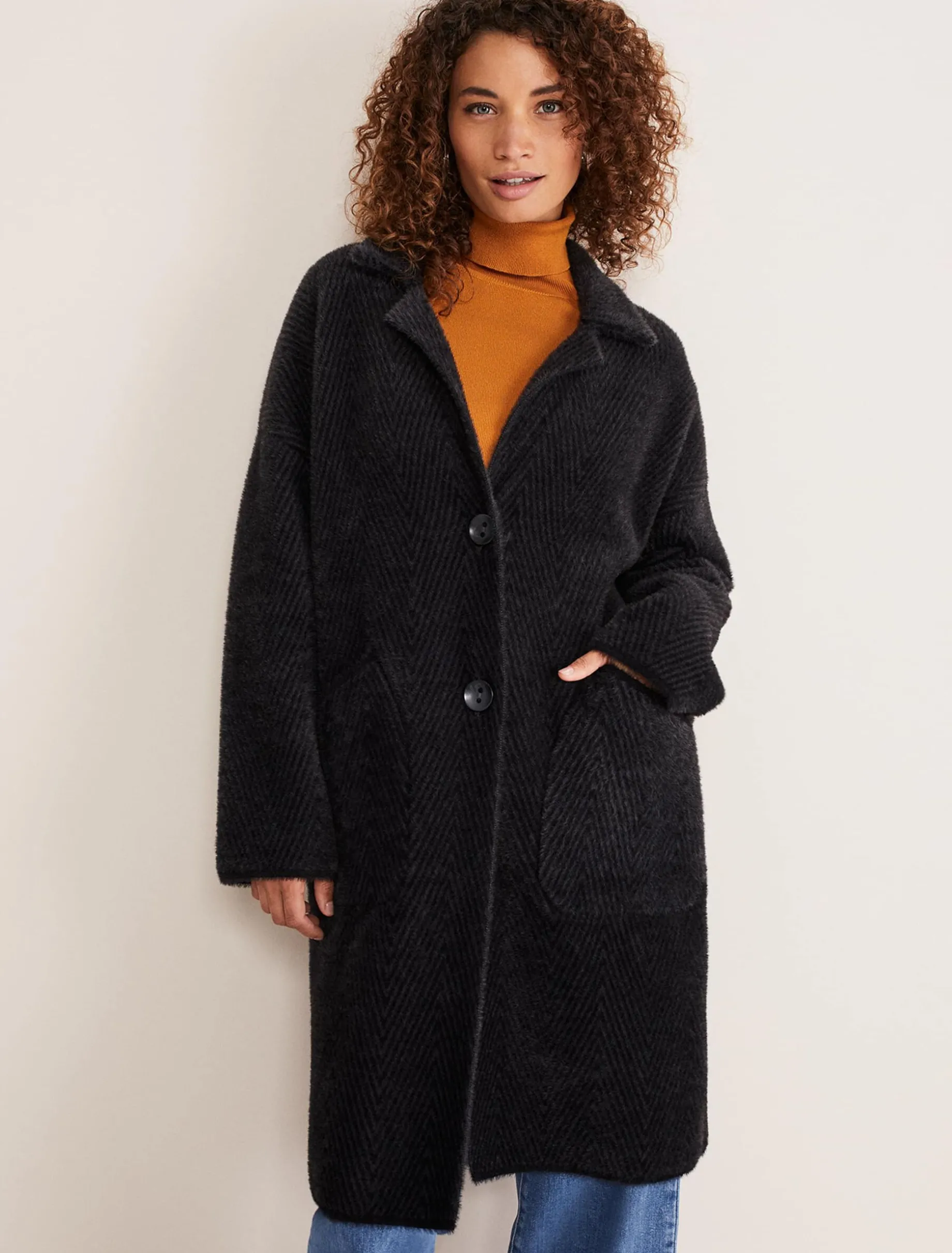 Floressa Fluffy Chevron Coat