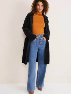 Floressa Fluffy Chevron Coat