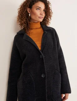 Floressa Fluffy Chevron Coat