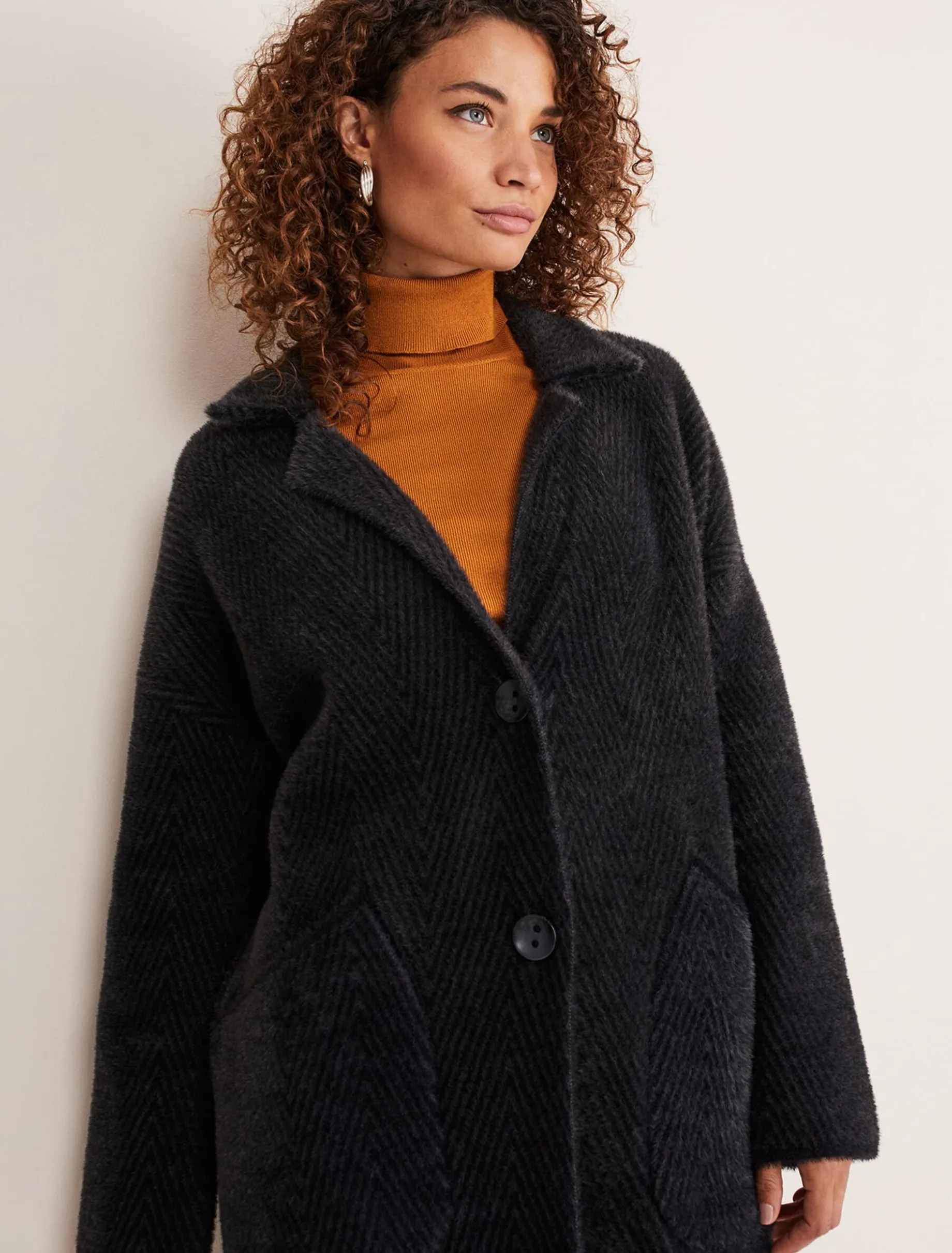Floressa Fluffy Chevron Coat