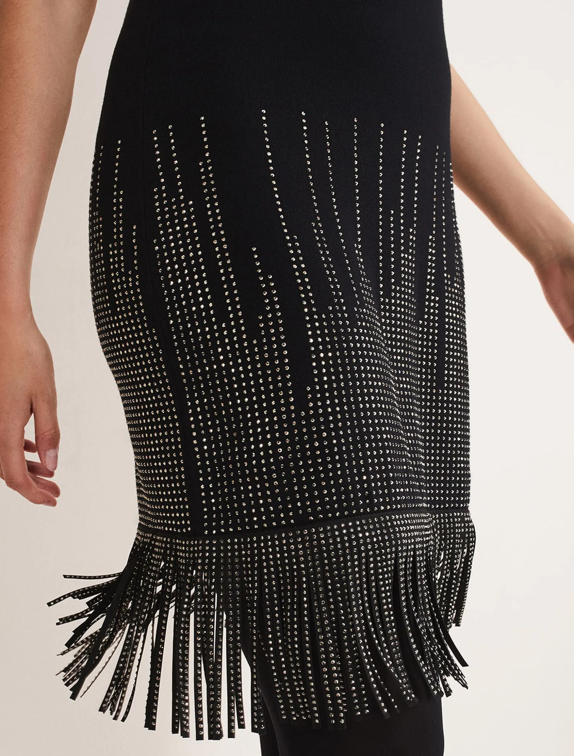 Florie Fringe Knitted Dress