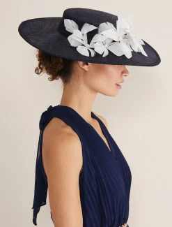 Flower Detail Boater Fascinator