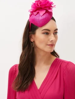 Flower Detail Pillbox Fascinator