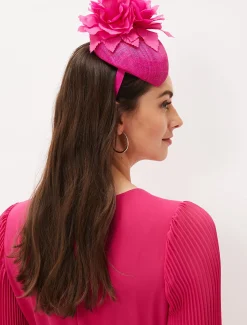 Flower Detail Pillbox Fascinator