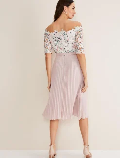 Franky Floral Lace Midi Dress