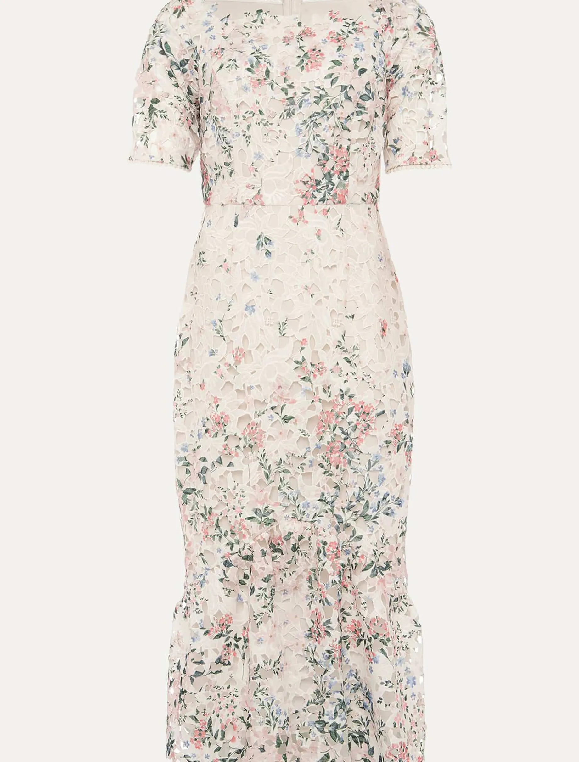Franky Lace Bardot Midi Dress