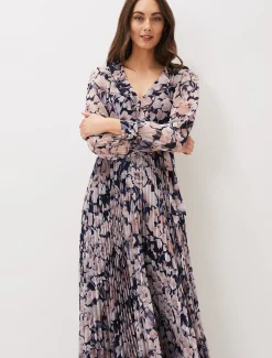 Fredrika Floral Pleated Maxi Dress