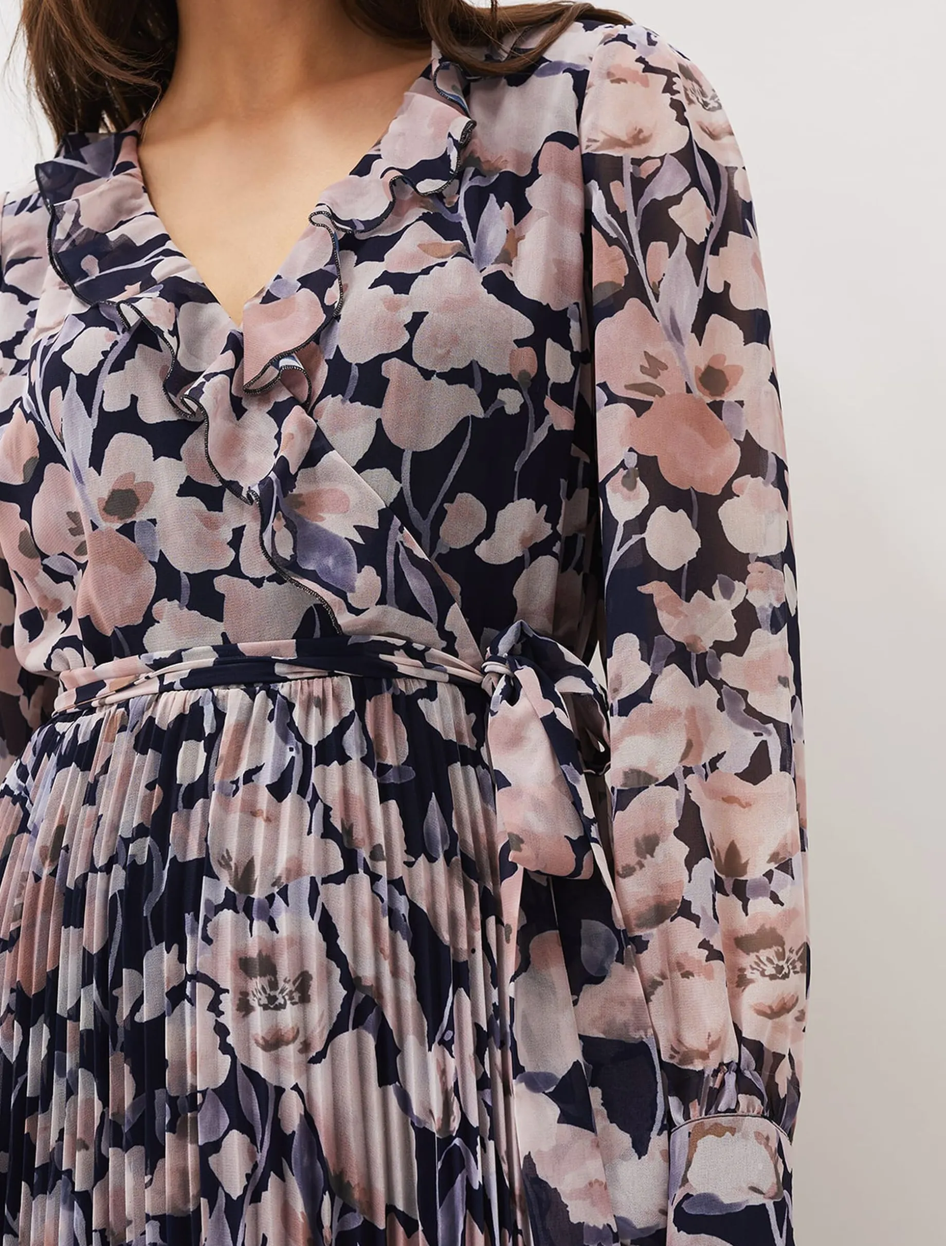 Fredrika Floral Pleated Maxi Dress