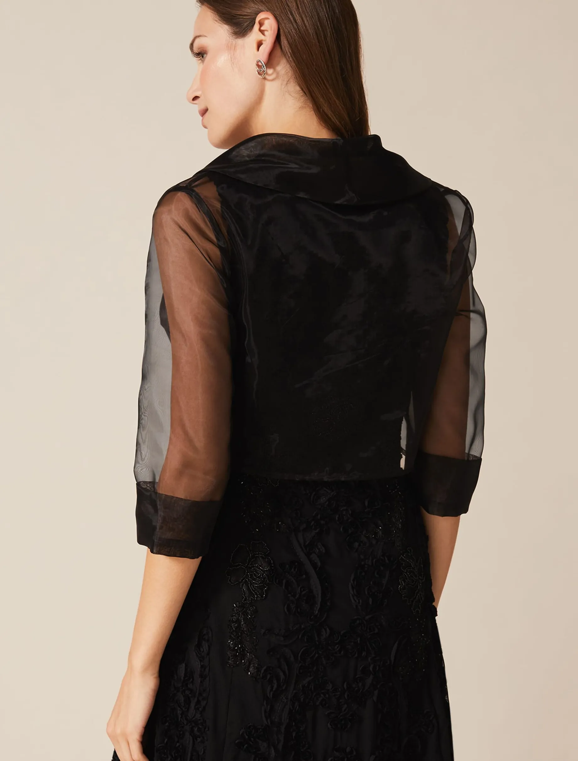 Frieda Sheer Organza Shrug