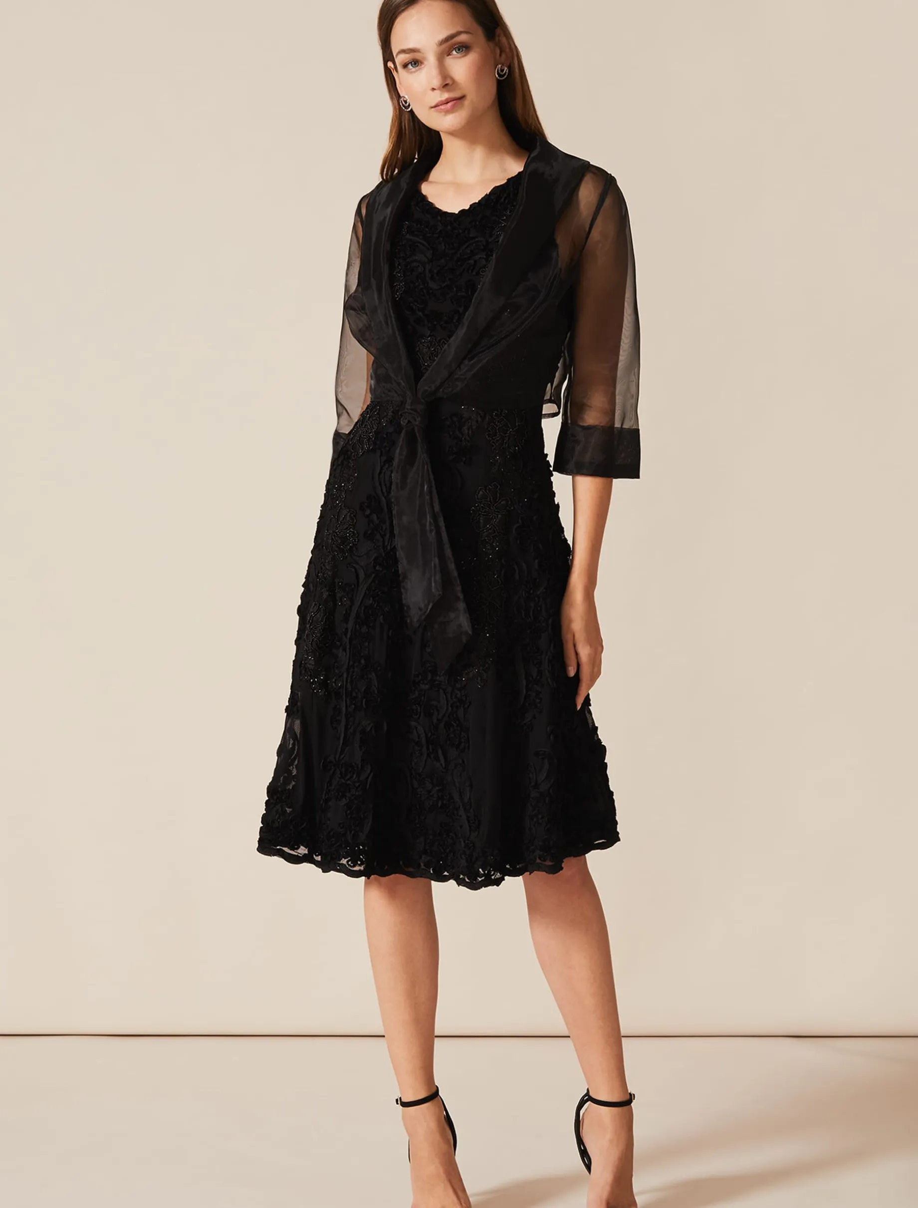 Frieda Sheer Organza Shrug