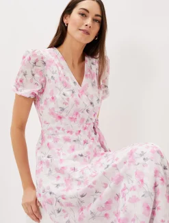 Gabriella Floral Wrap Dress