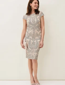 Genevieve Tapework Lace Dress