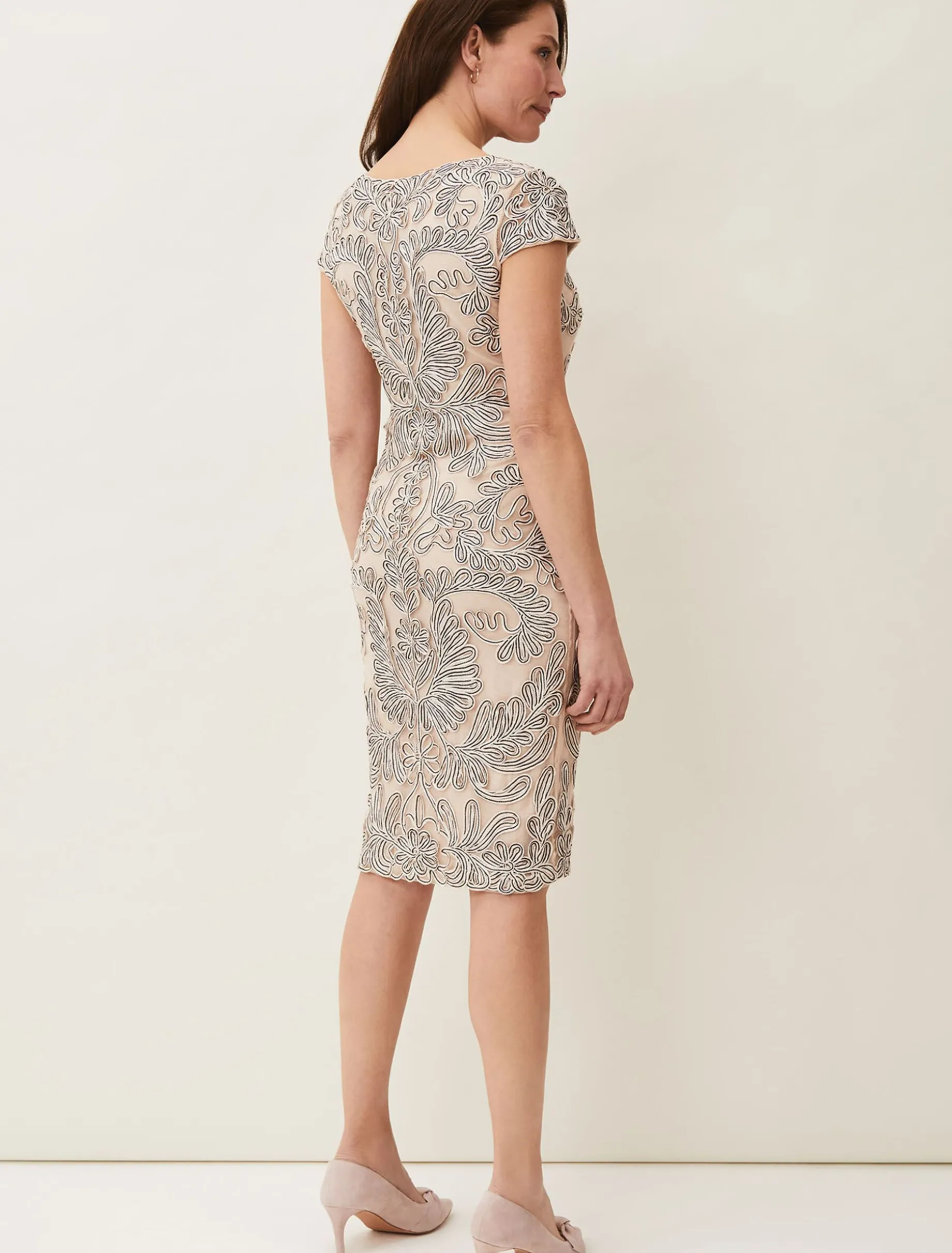 Genevieve Tapework Lace Dress