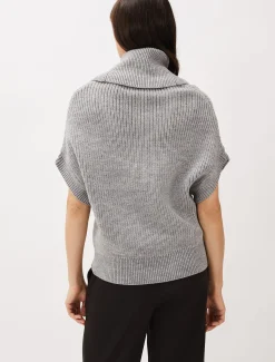Georgina Chunky Short Sleeved Cowl Neck Jumper