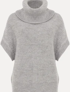 Georgina Chunky Short Sleeved Cowl Neck Jumper