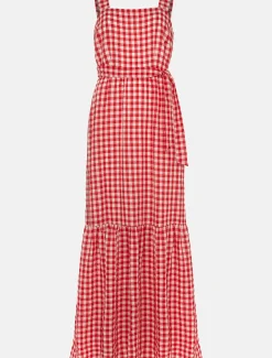 Geri Gingham Maxi Dress