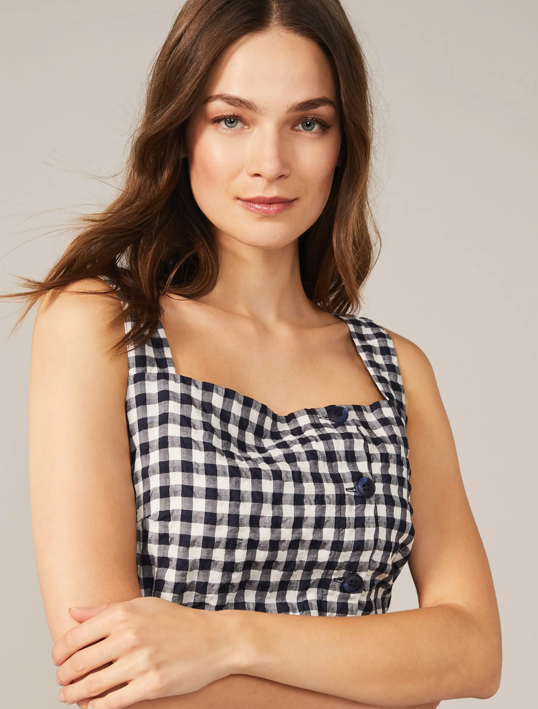 Gingham Cami Top