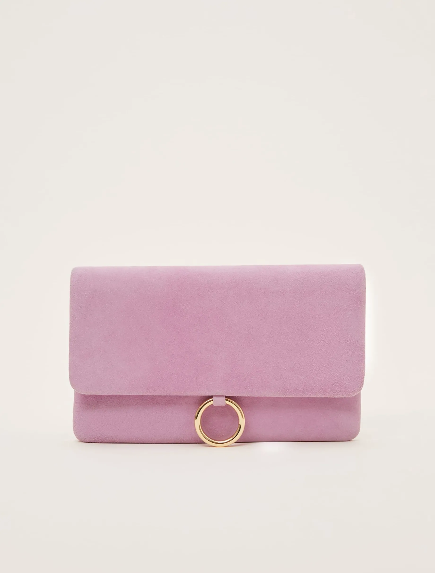 Giselle Suede Clutch Bag