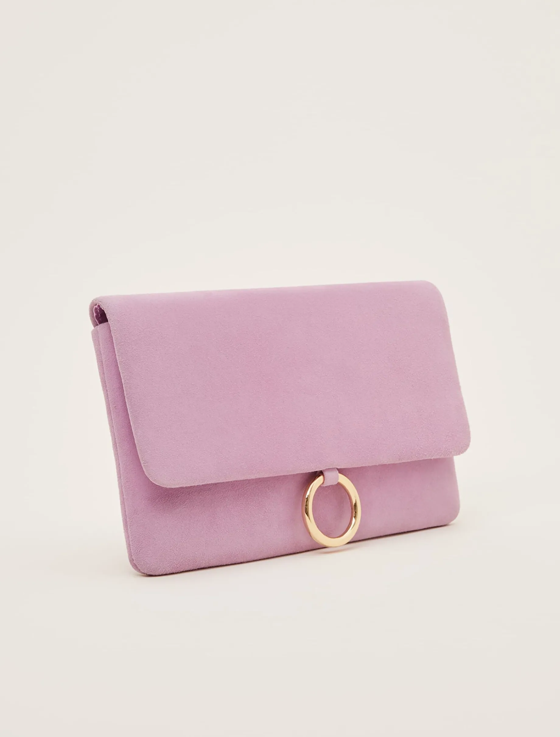 Giselle Suede Clutch Bag