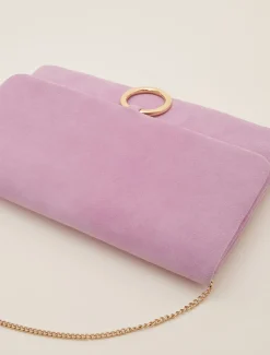 Giselle Suede Clutch Bag
