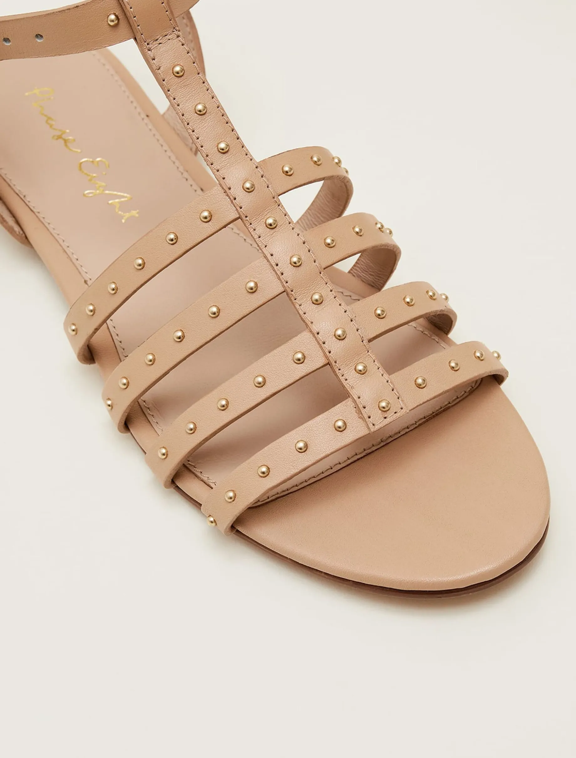 Gladiator Leather Flat Sandals