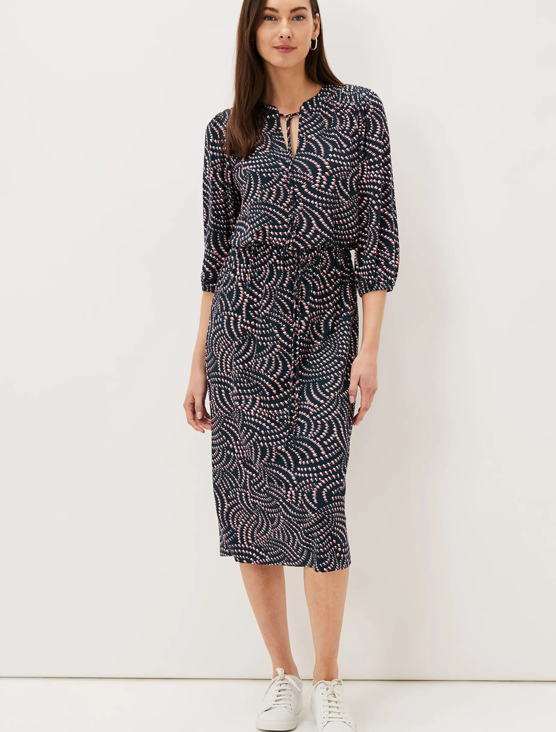 Grace Geo Tile Print Dress