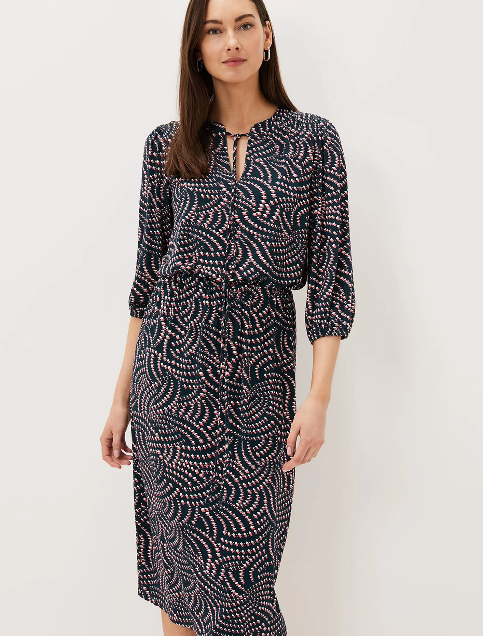 Grace Geo Tile Print Dress
