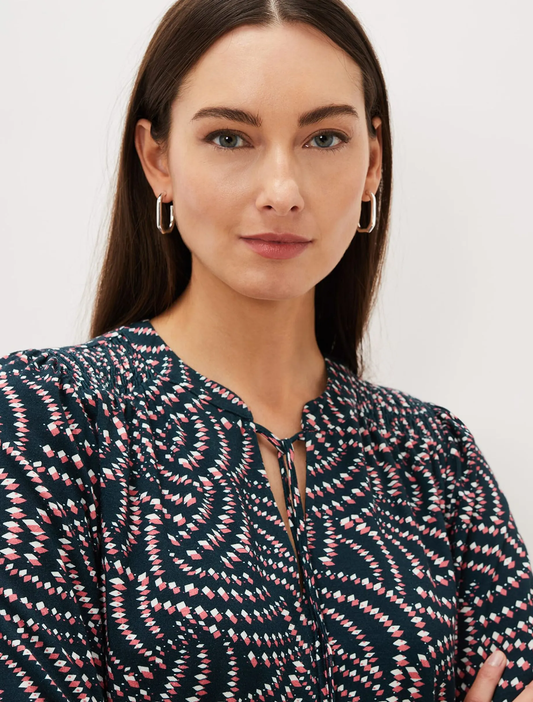 Grace Geo Tile Print Dress