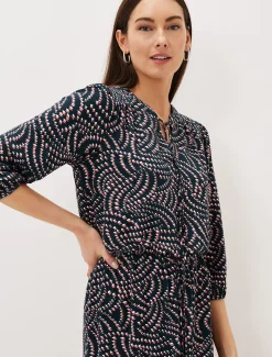 Grace Geo Tile Print Dress
