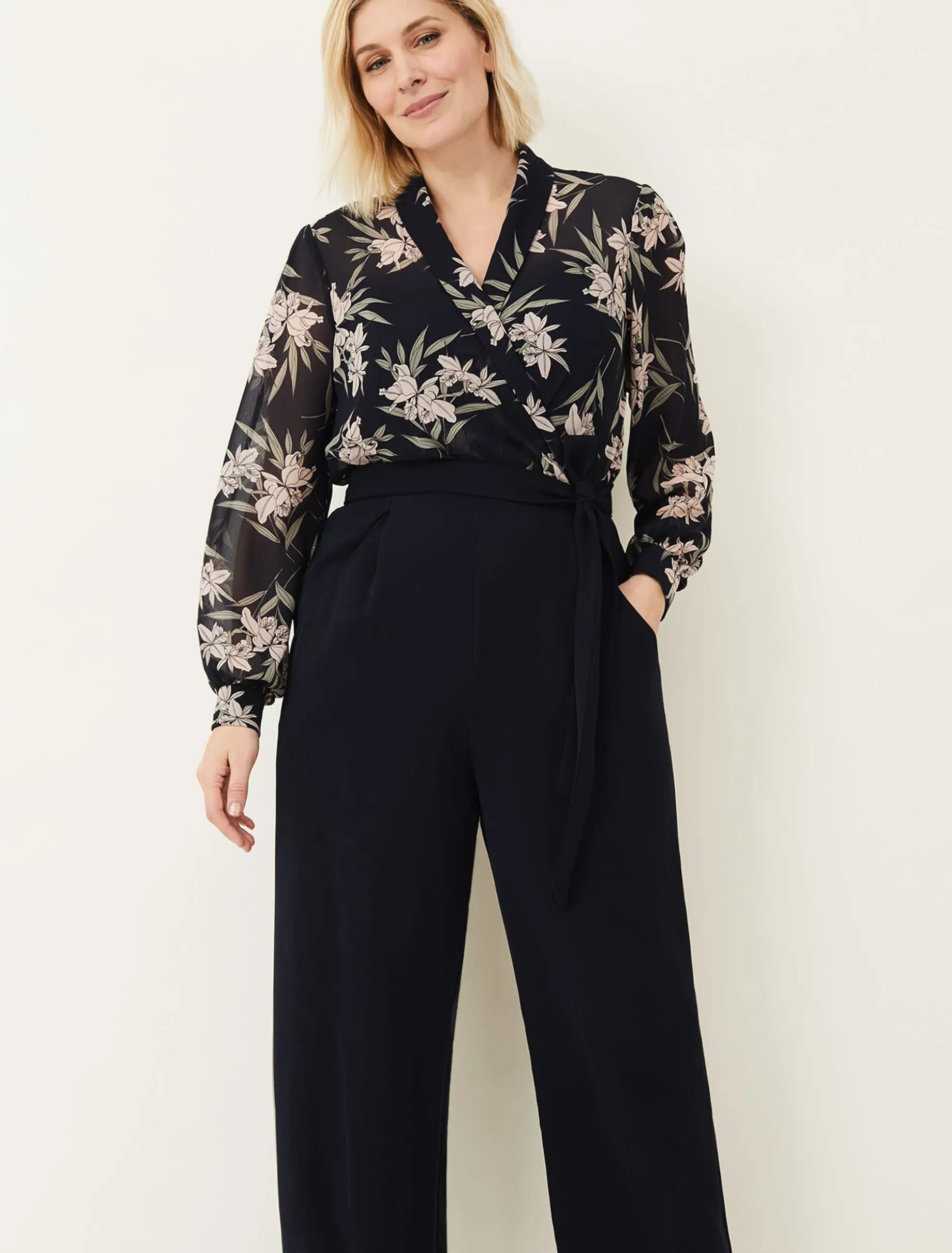 Gracen Palm Print Jumpsuit