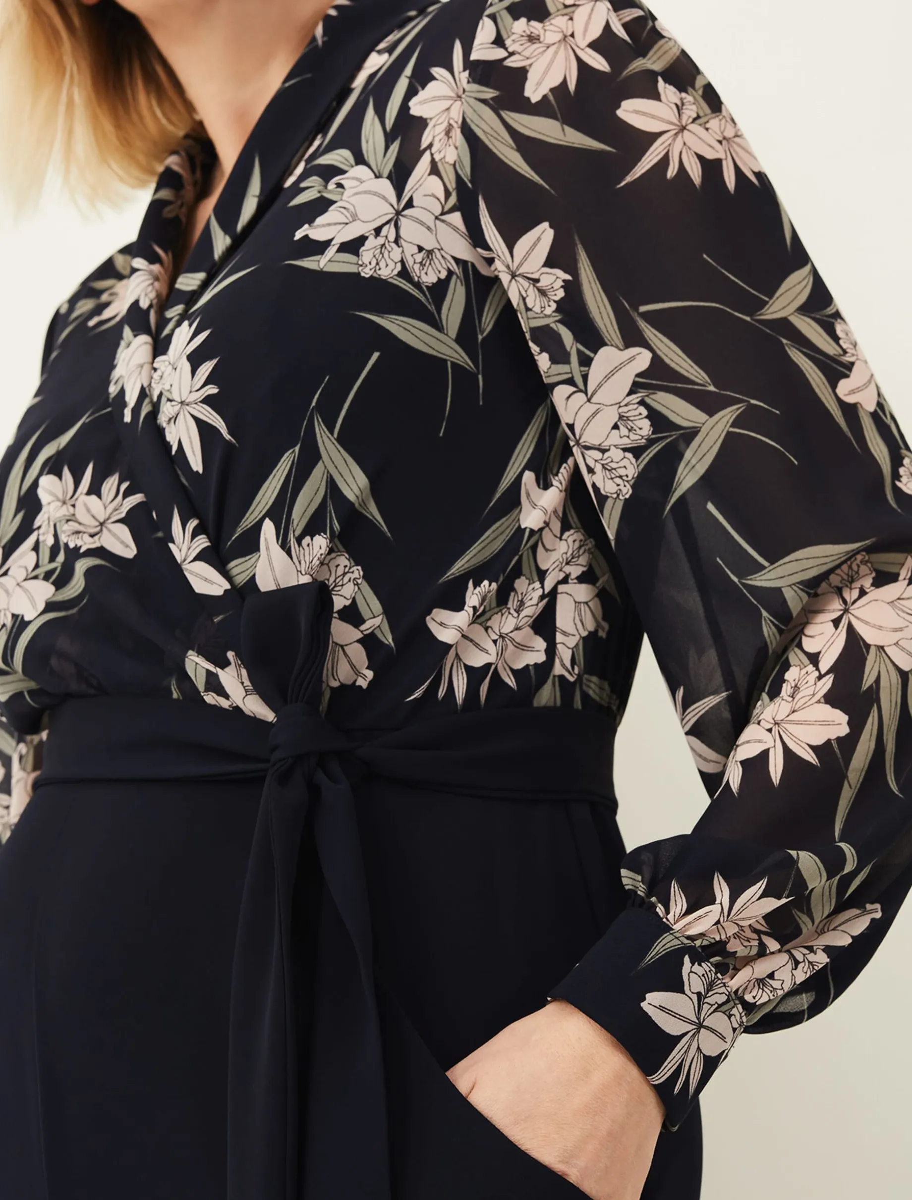 Gracen Palm Print Jumpsuit