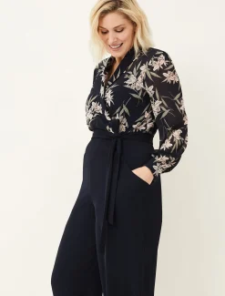 Gracen Palm Print Jumpsuit