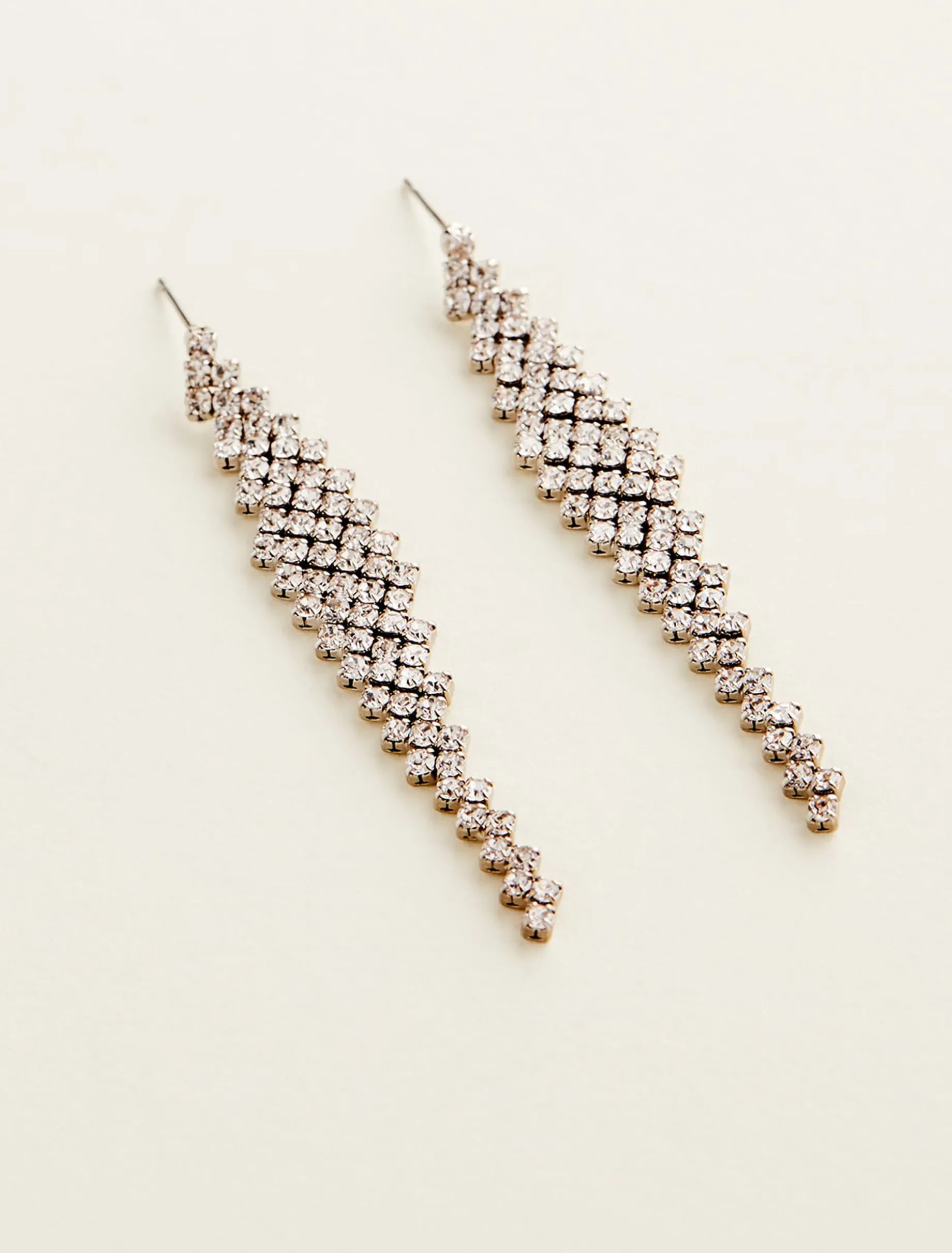 Graduated Stone Drop Earrings