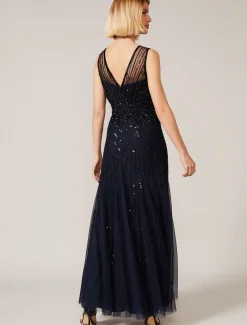 Greta Embellished Tulle Maxi Dress