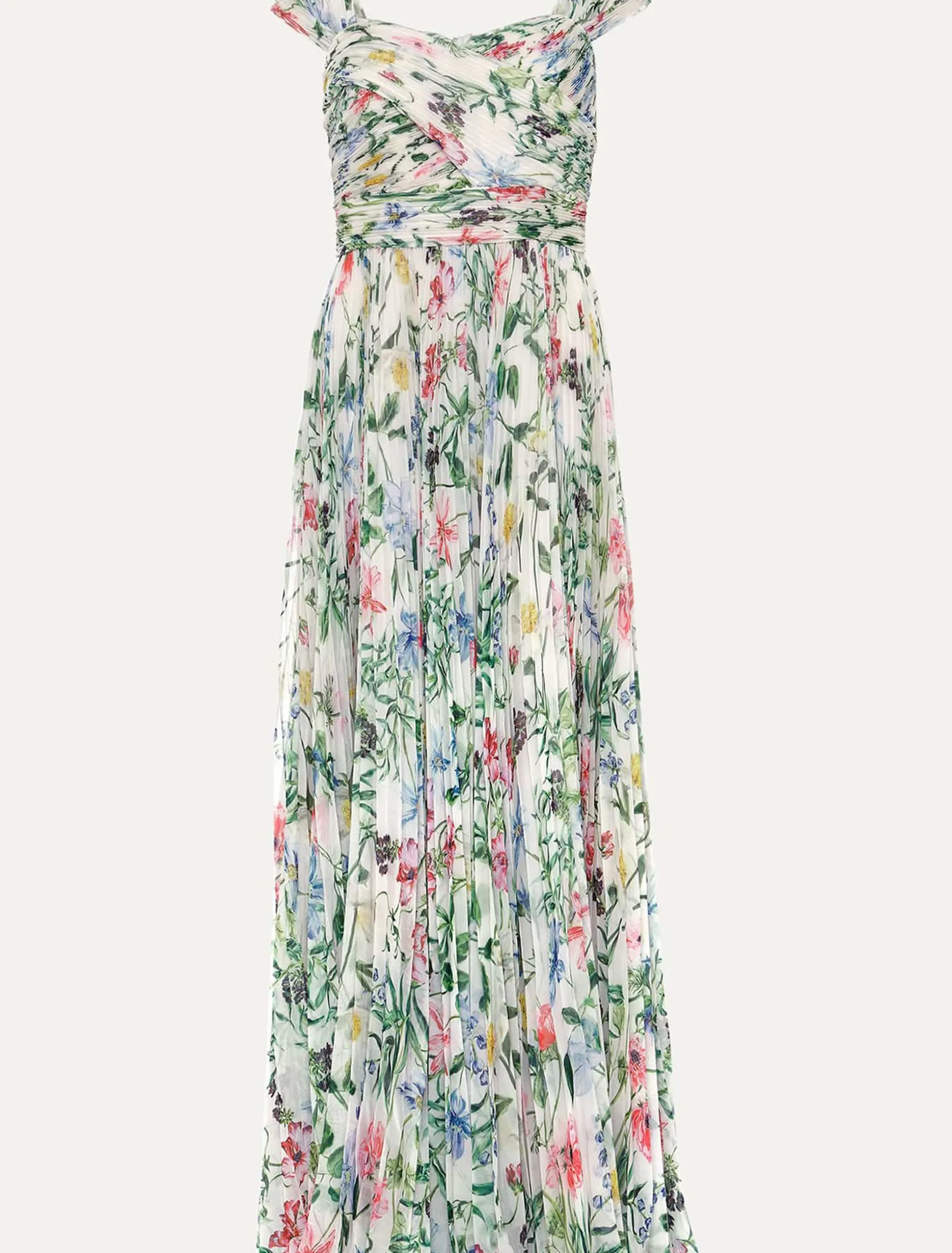 Gretal Floral Pleated Maxi Dress