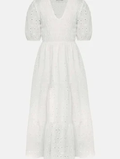 Gretta Broderie Midi Dress