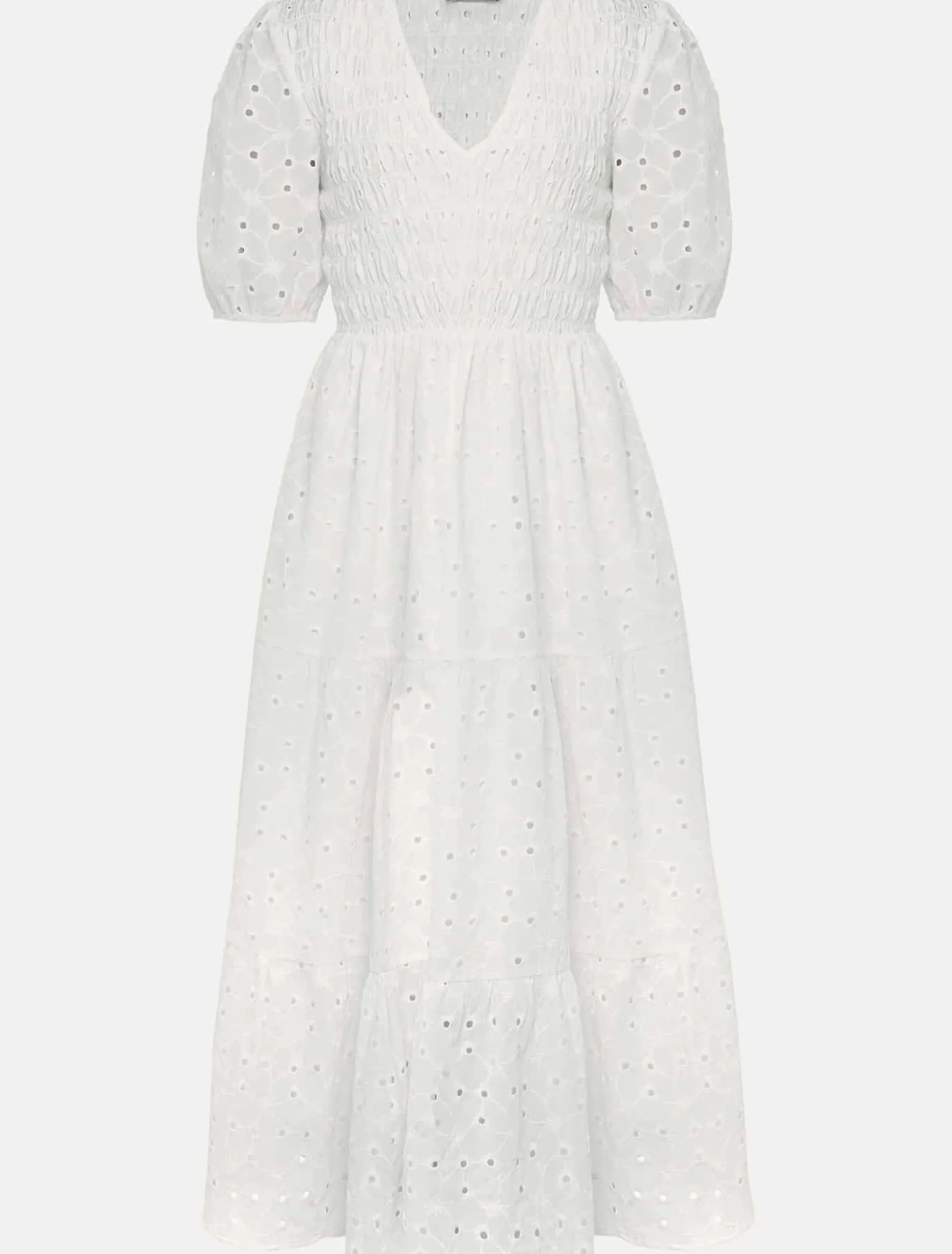 Gretta Broderie Midi Dress