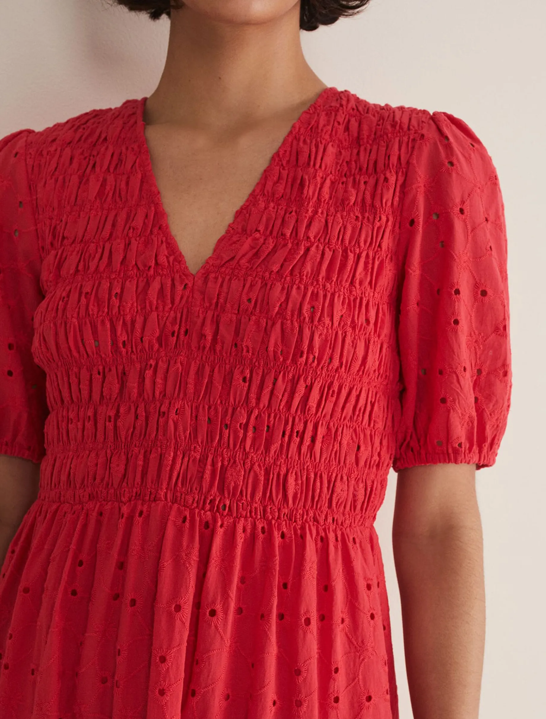 Gretta Broderie Midi Dress
