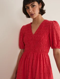 Gretta Broderie Midi Dress