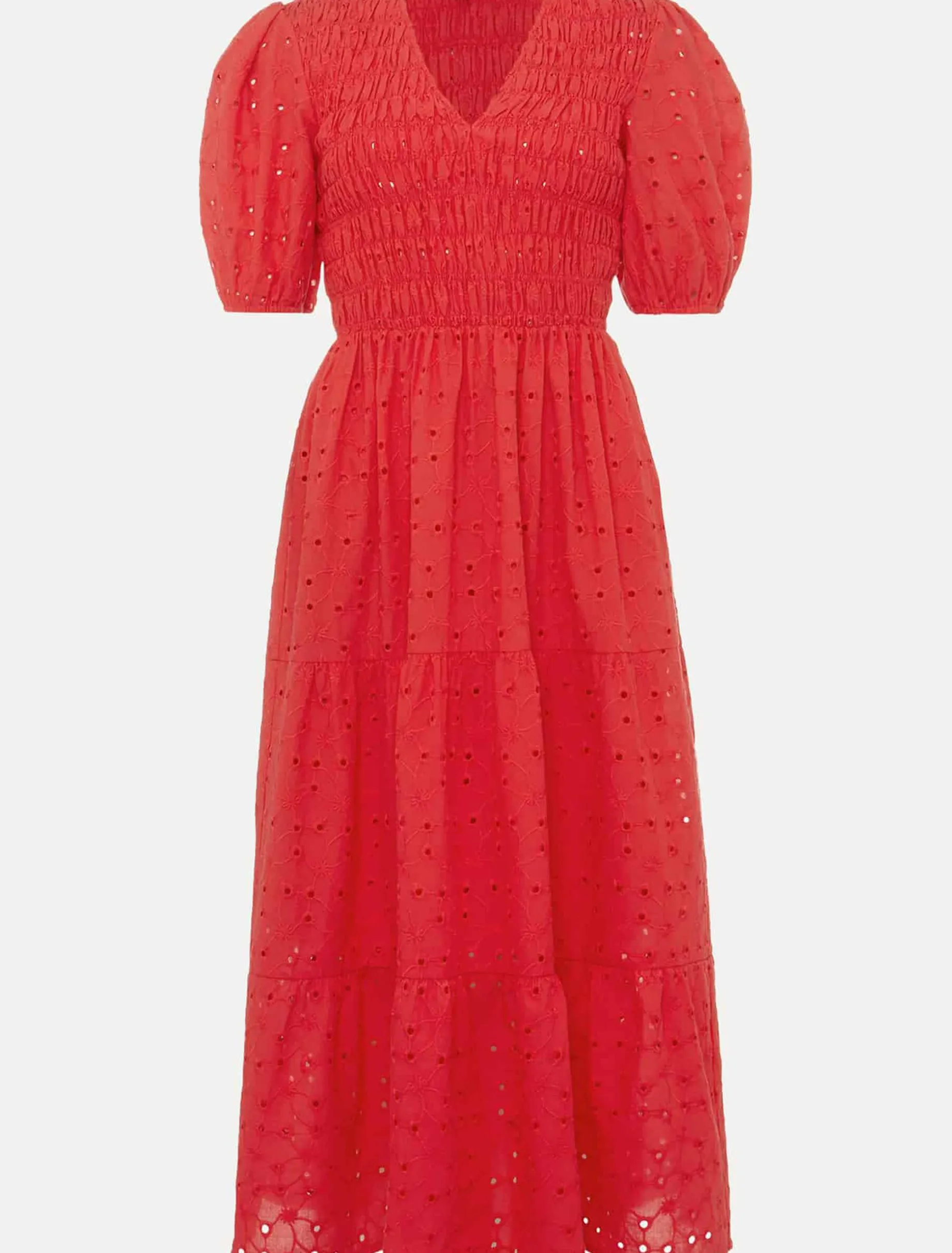 Gretta Broderie Midi Dress
