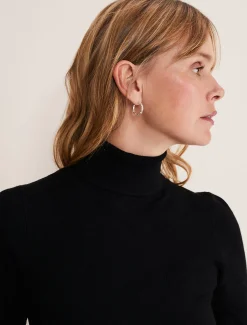 Gwyneth Balloon Sleeve Fine Knit Jumper