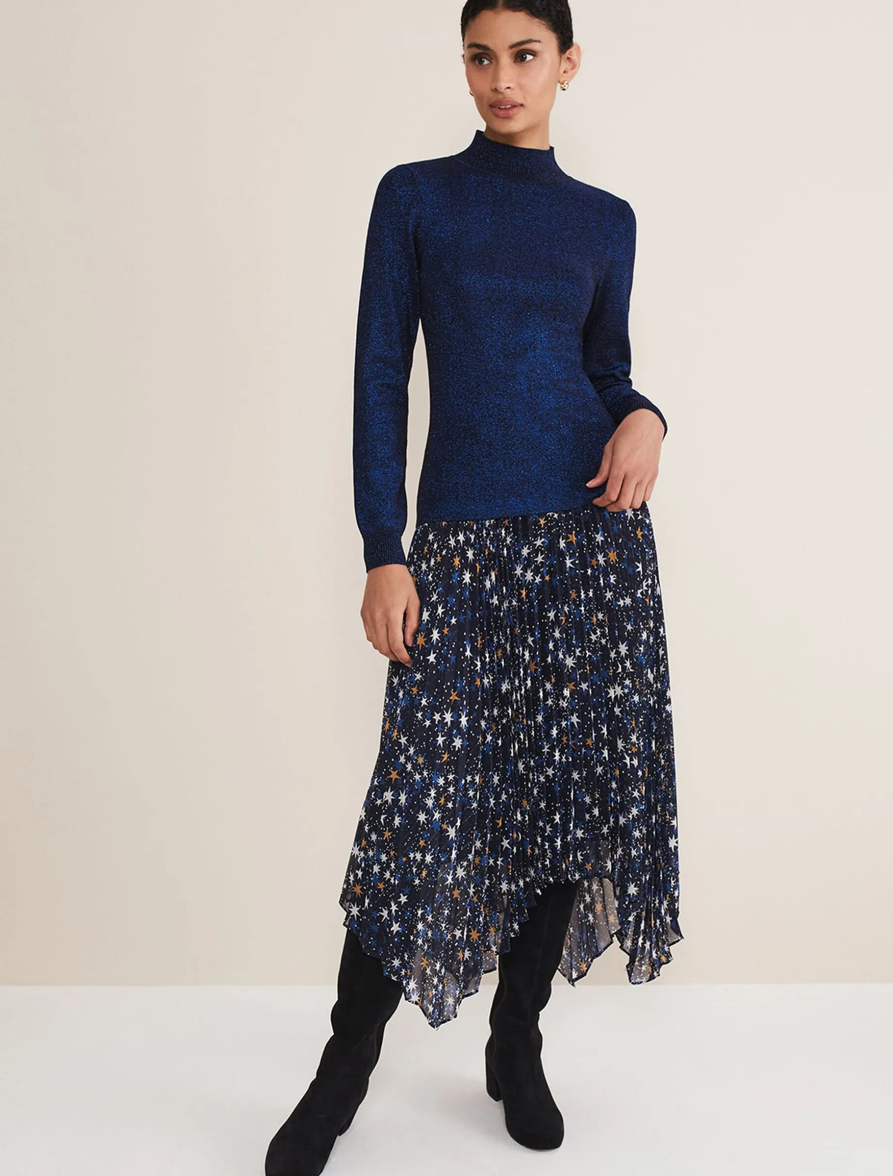 Gwyneth Lurex Knitted Jumper