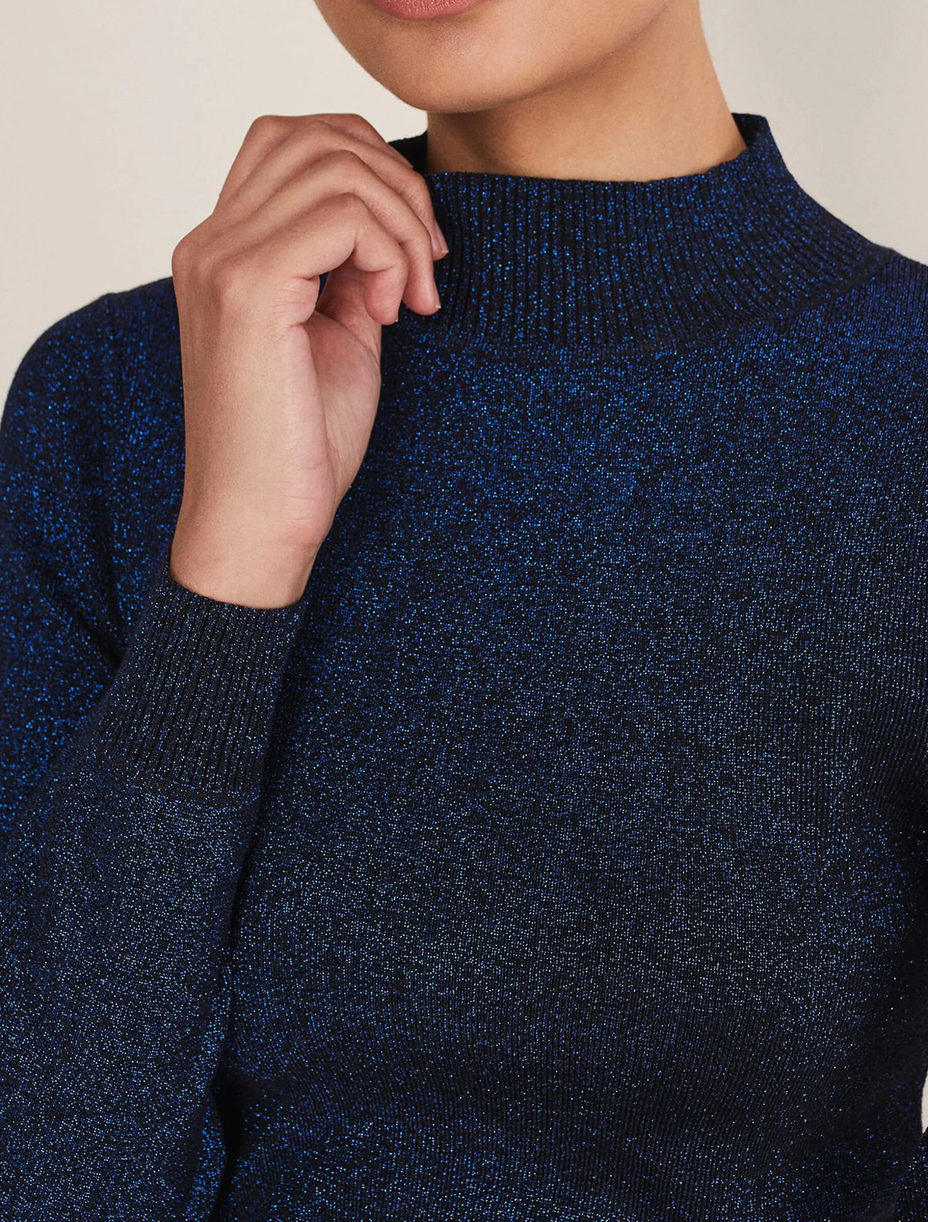 Gwyneth Lurex Knitted Jumper