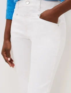 Hailee Topstitch Skinny Jeans