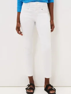 Hailee Topstitch Skinny Jeans Short