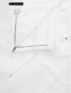 Hailee Topstitch Skinny Jeans Short