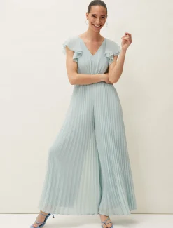 Hallie Pleated Wide Leg Jumpsuit